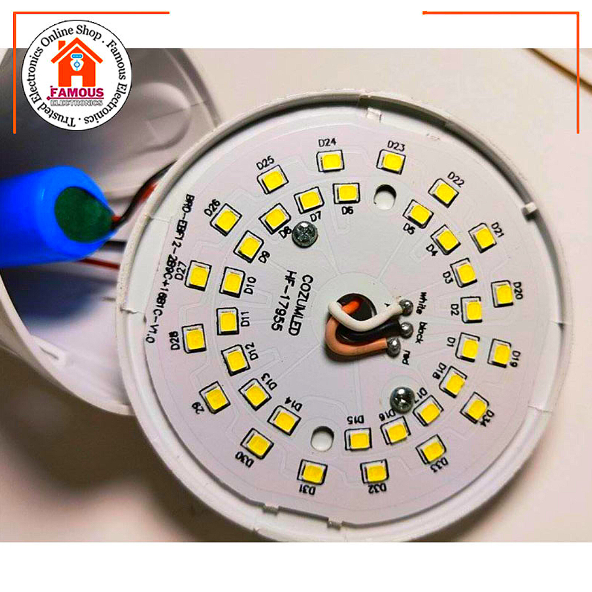 3Wire AC/DC Cozum SMD 220 Volt 20 Watt Round Type SMD LED Plate - Big Size DC 4V 15Watt LED Plate_img_2