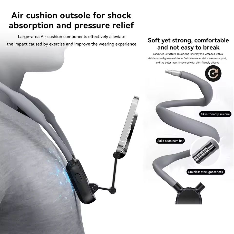 (Standard)ZAREK POV Neck Mount Magnetic Phone Holder for Smart Phones_img_3