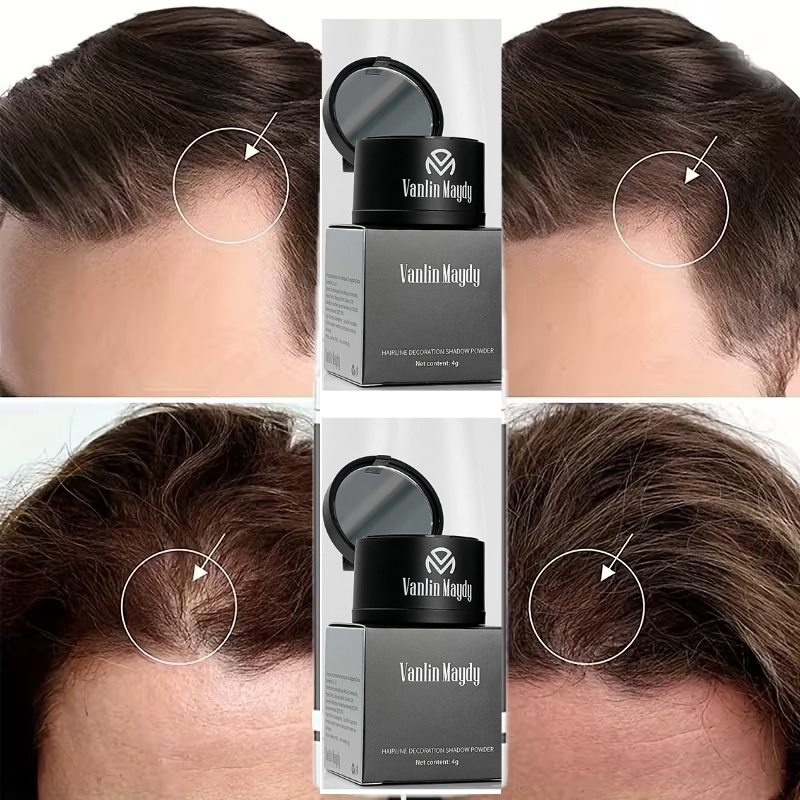Vanlin Maydy Hairline Shadow Powder - Bald Spot Concealing Hair Powder for Women & Men_img_6