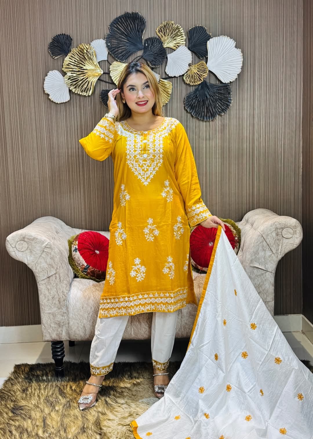 Embroidery Cotton Three Piece_img_0