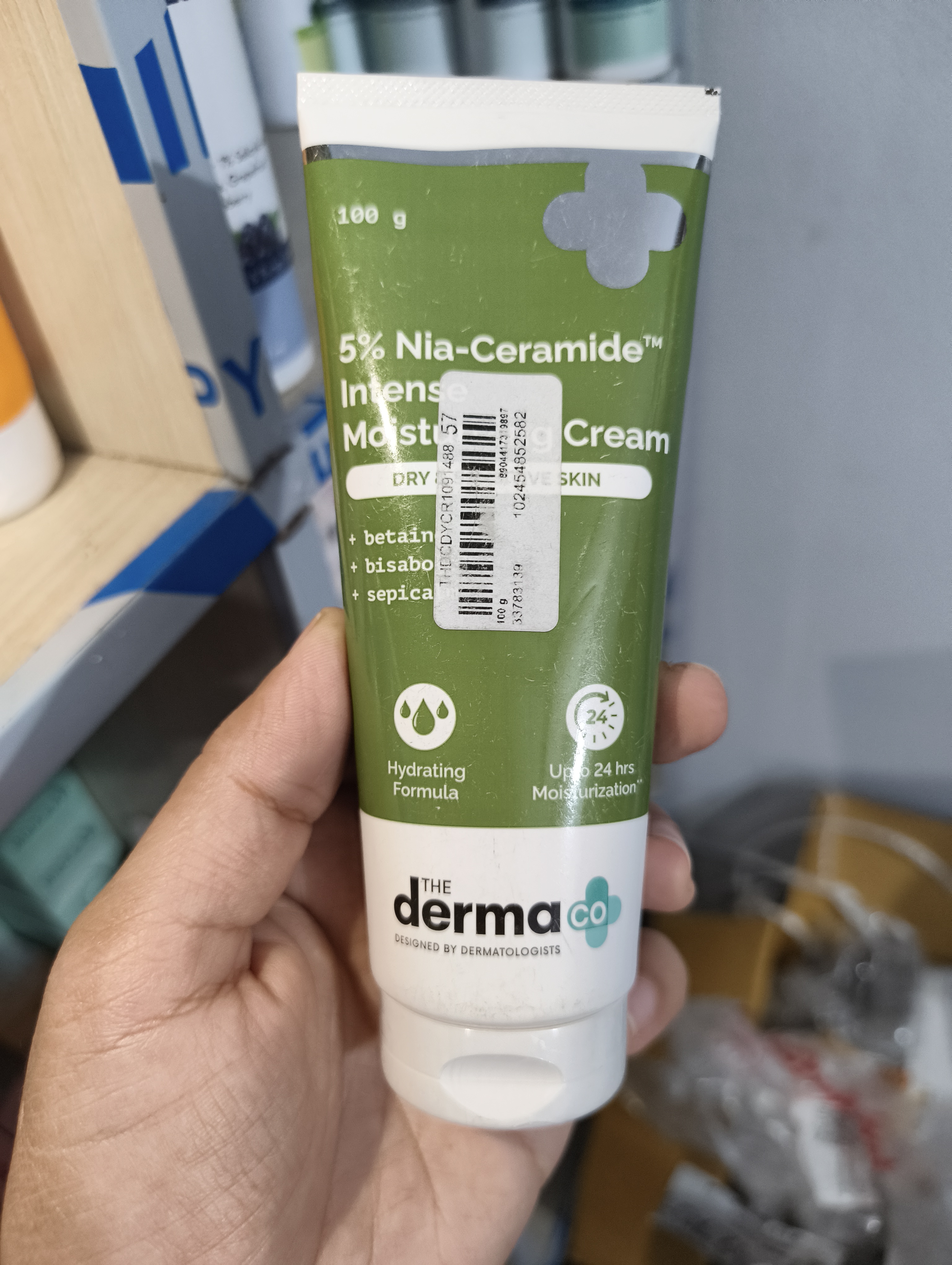 Derma co 5% Nia Ceramide Intense Moisturizing Cream - 100g_img_1