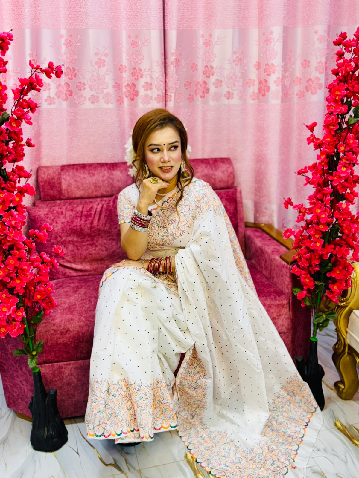 Dhupian Silk Saree with Blouse Piece_img_0