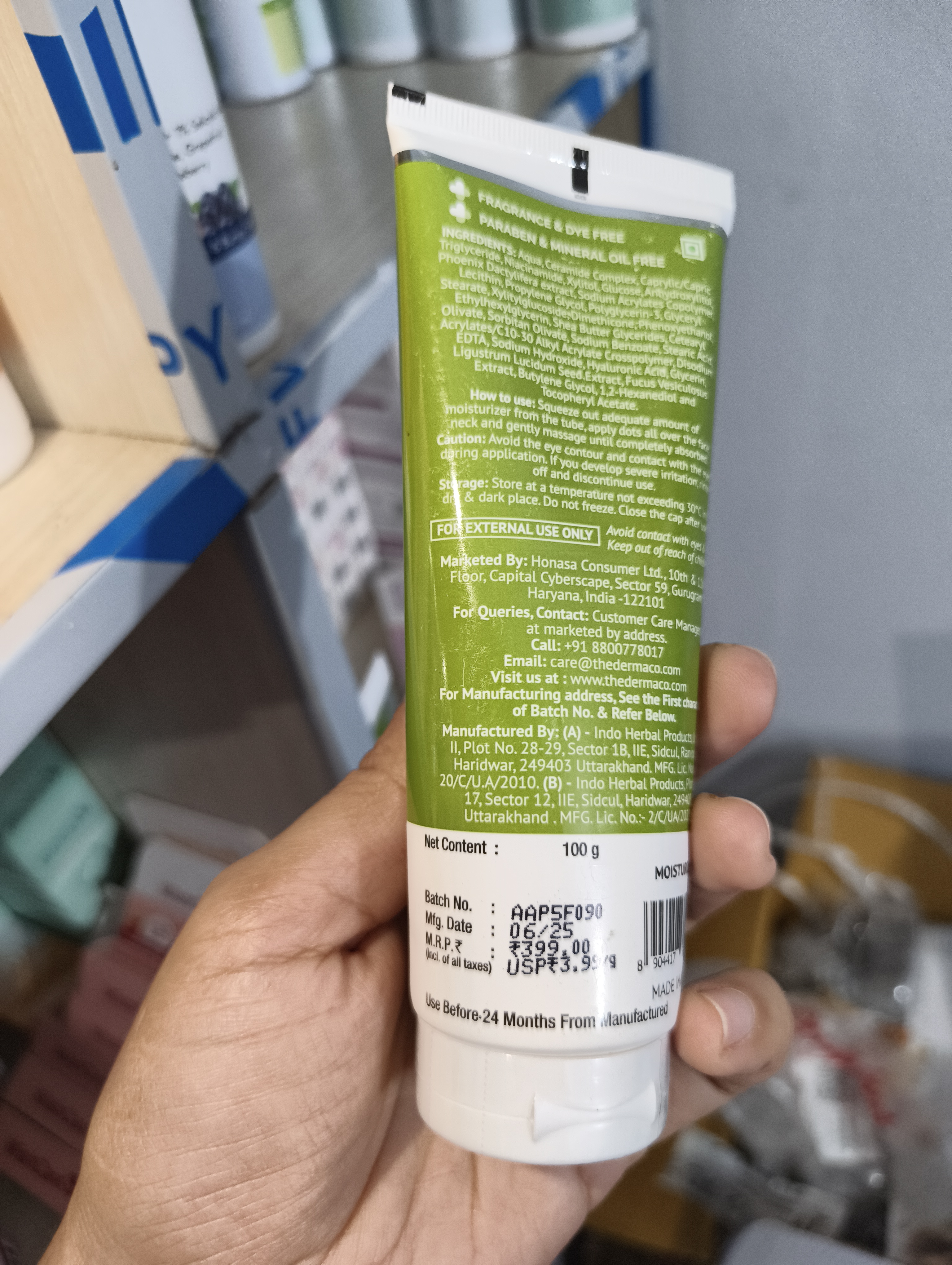 Derma Co 4% Ceramide Barrier Repair Moisturizer - 100ml_img_2