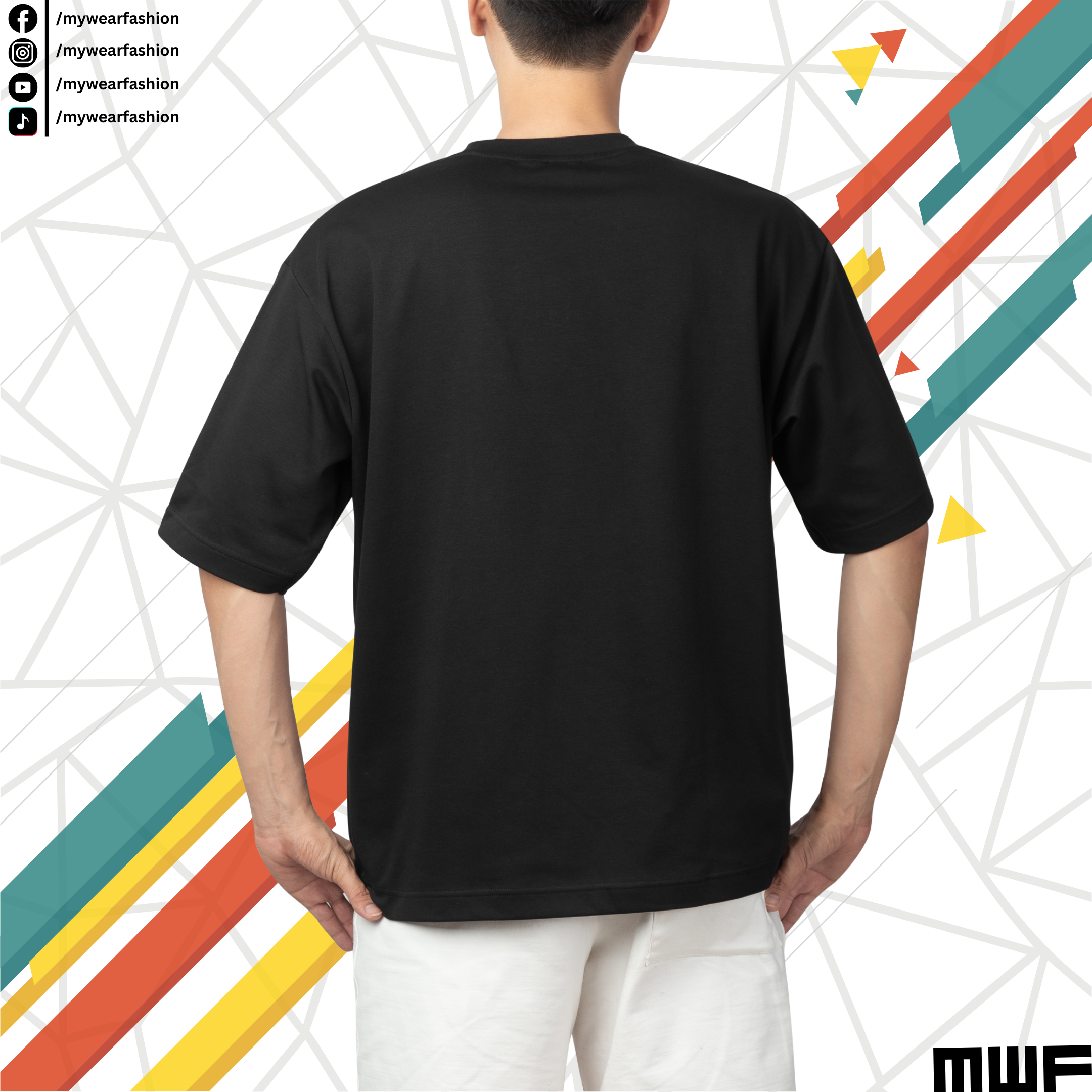 Solid Black Drop Shoulder T-Shirt || Tees ||_img_1