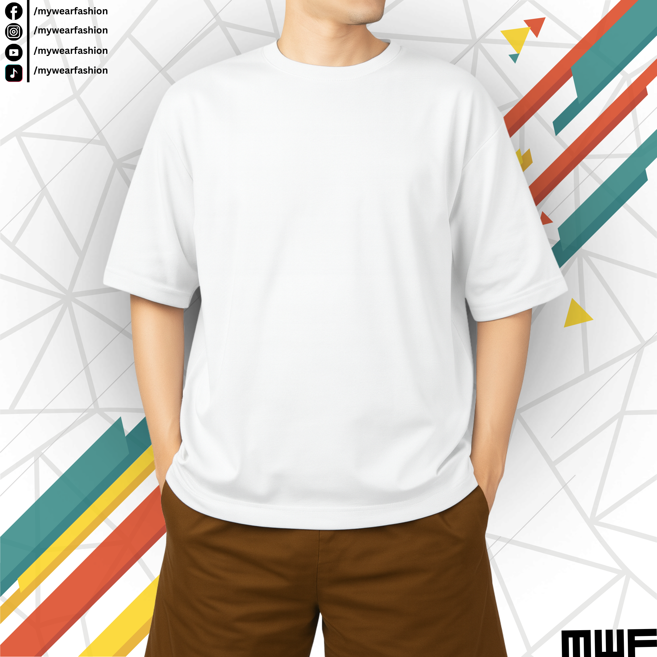 Solid White Drop Shoulder T-Shirt || Tees ||