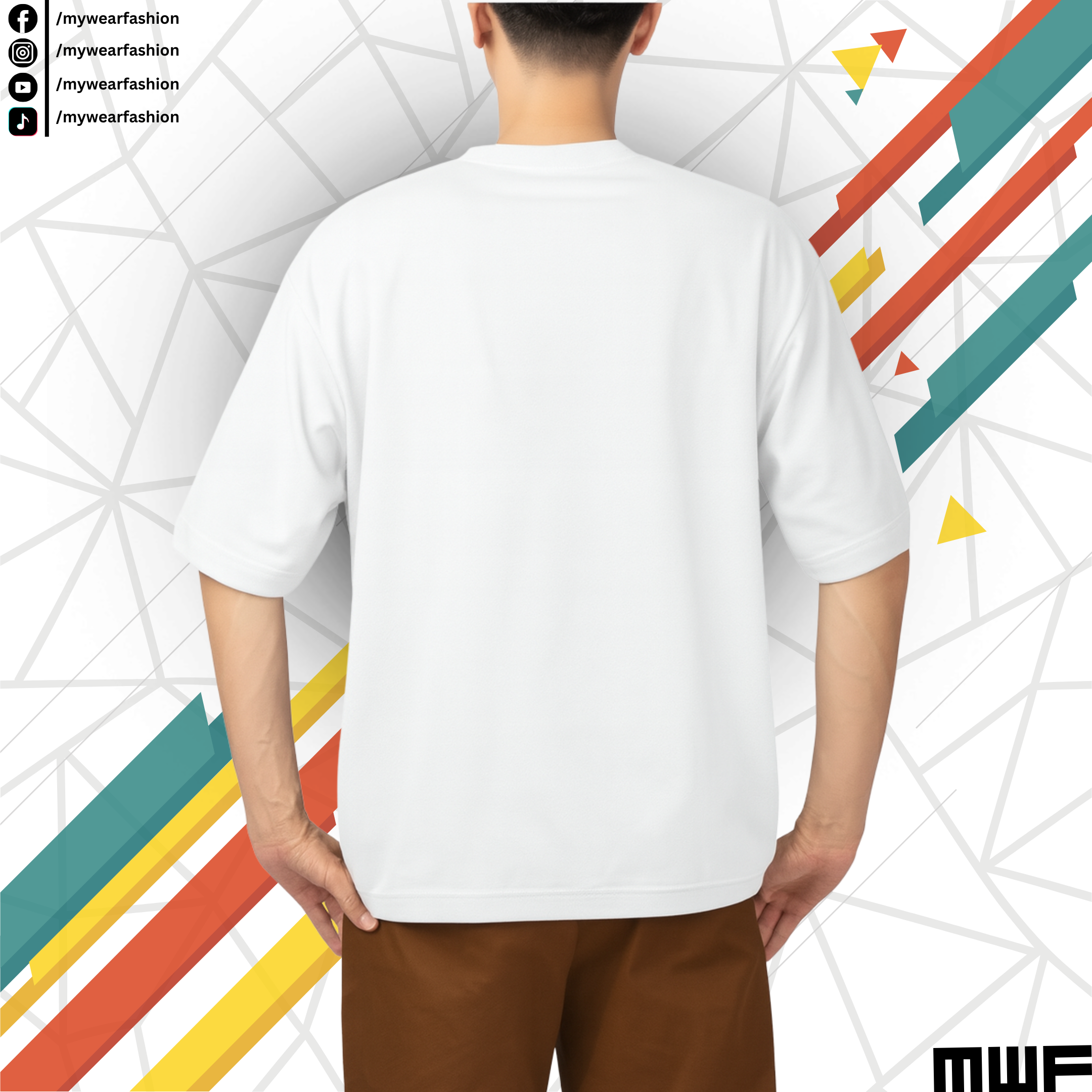 Solid White Drop Shoulder T-Shirt || Tees ||_img_1
