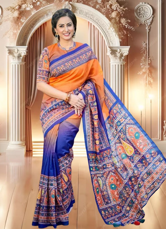 Digital Print Saree with Blouse Piece_img_0