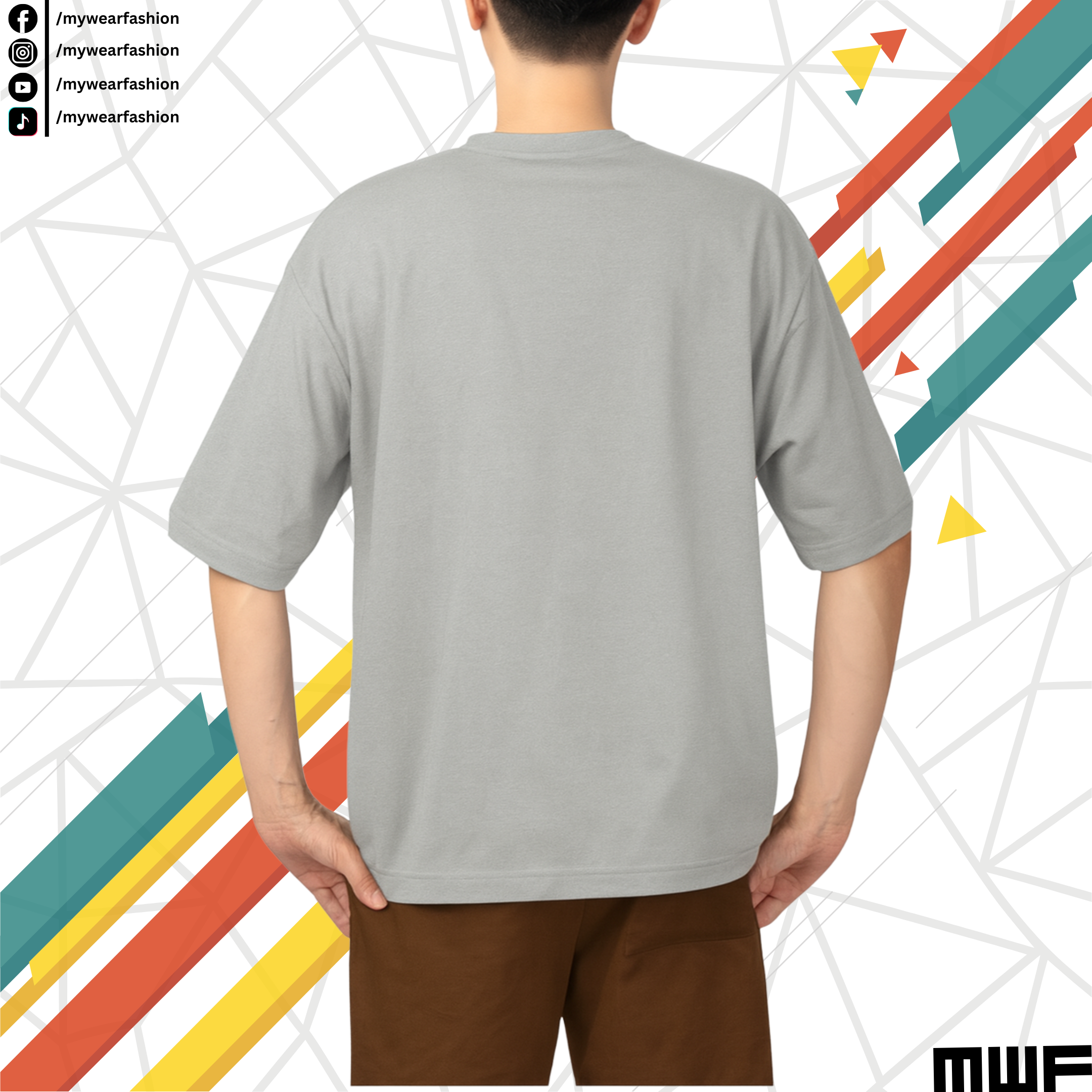 Solid Steel Drop Shoulder T-Shirt || Tees ||_img_1