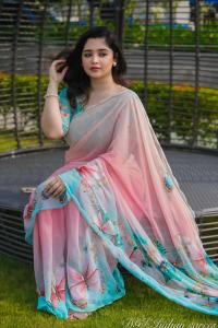 Digital Print Saree With Blouse Piece_img_3