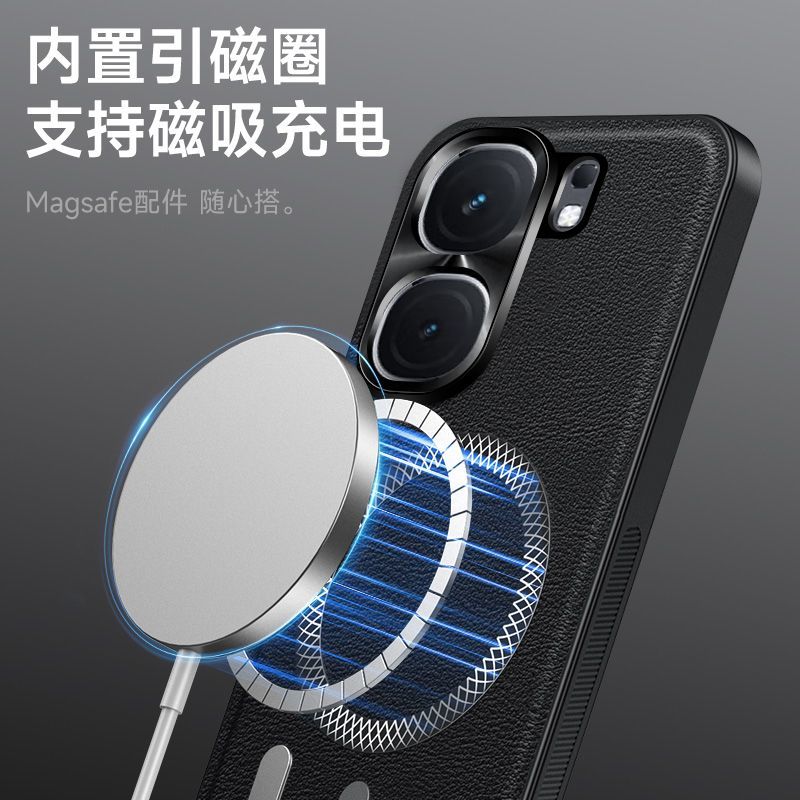 IQOO NEO9 Premium Leather Cover with Metal Camara bump_img_2