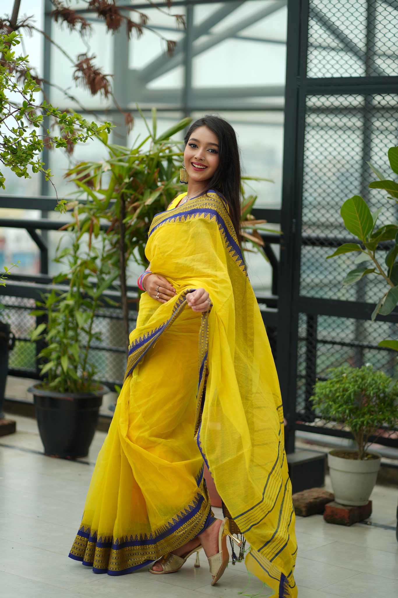 Half silk nokshi pair saree_img_0