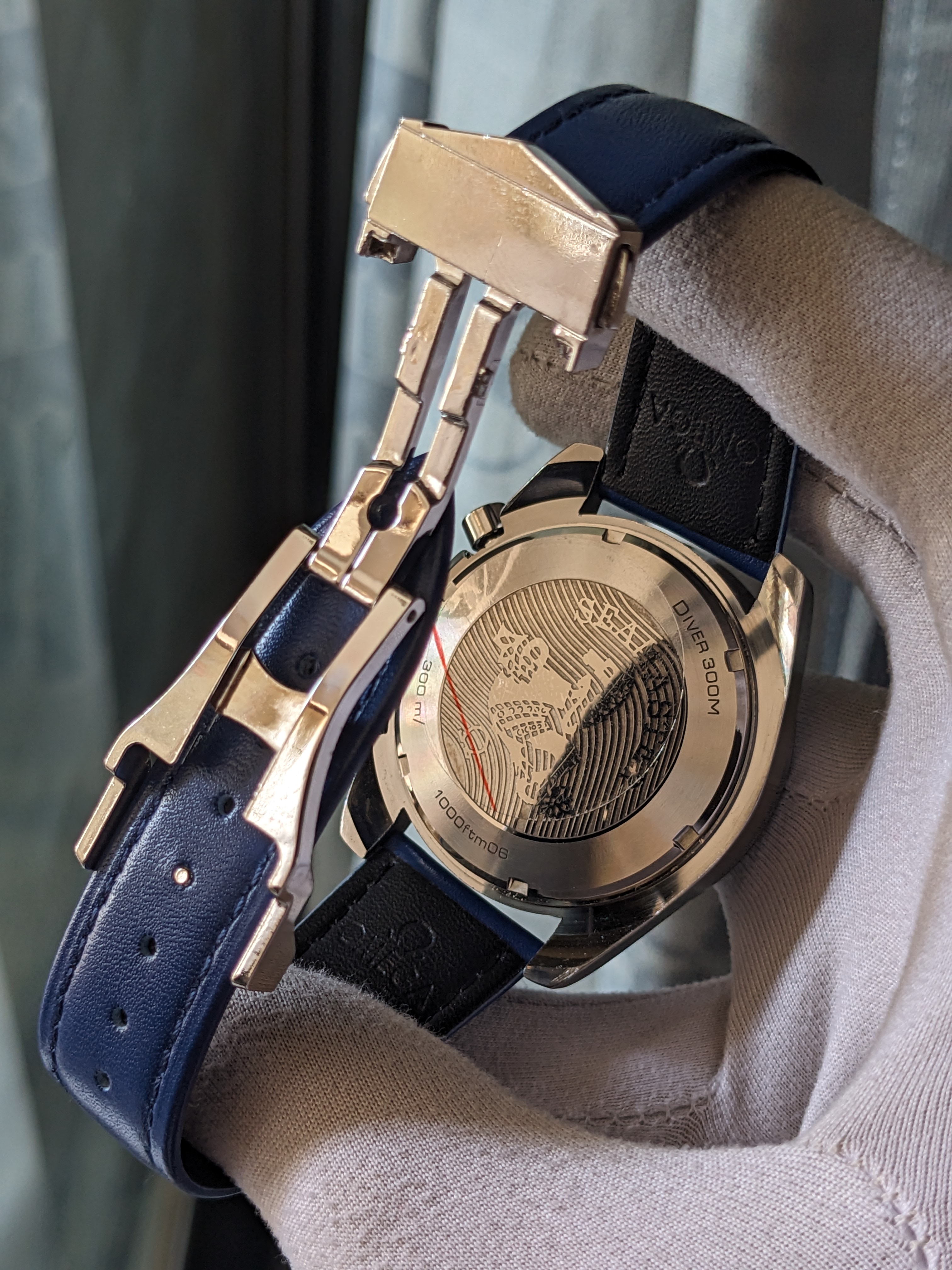 Omega Chronograph Watch Blue_img_5