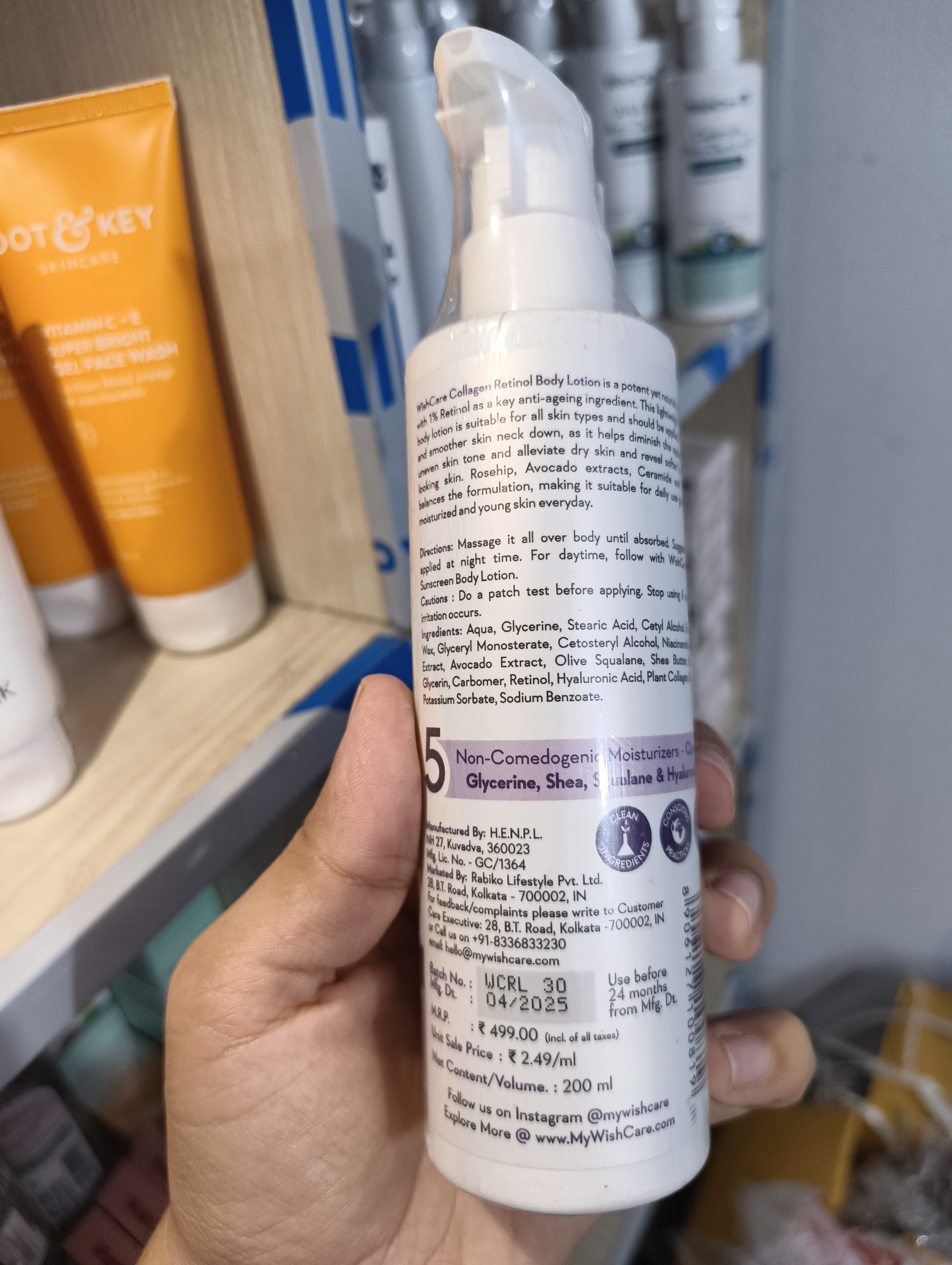 Wishcare Collagen Retinol Body Lotion - 200ml_img_2