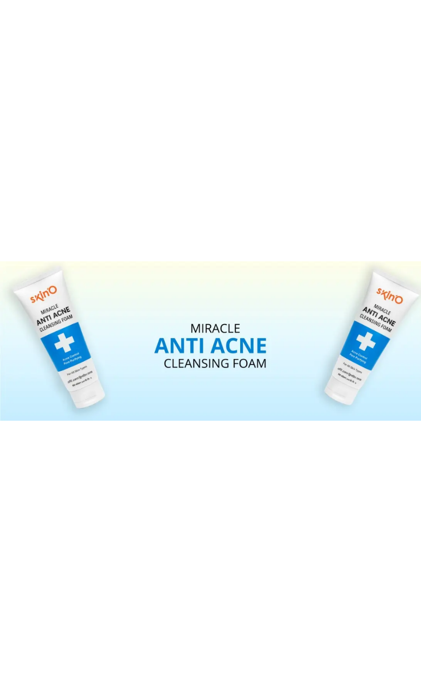 skin’O Miracle Anti Acne Cleansing Foam 100 ml - Image 3