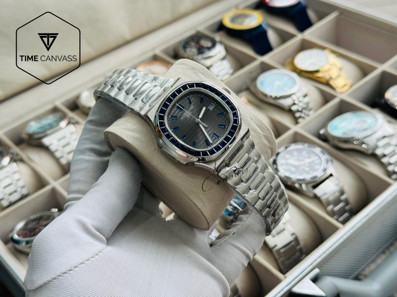 Patek Phillippe Stone Nautilus Automatic Watch || Euro Grade Master Copy