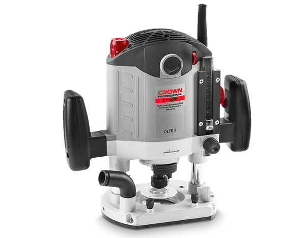CROWN CT11001 Professional Plunge Router, 2100W, 12mm; CT11001_img_1