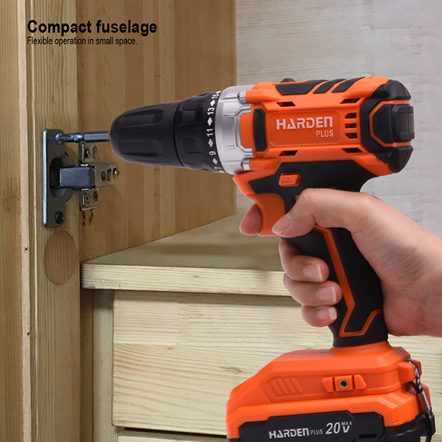 HARDEN 20V Cordless Brushless Drill/Driver Kit | 35Nm Torque | Ultra-Compact | 2000mAh Battery & Charger | Model: 756220_img_4