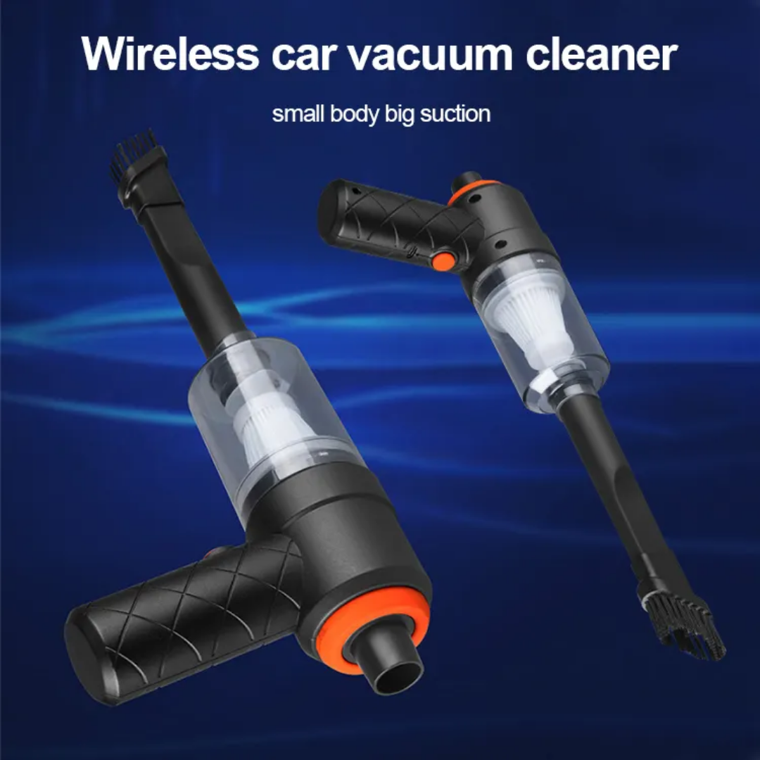 Handheld Car Vacuum Cleaner Rechargeable 2-in-1 Dust Buster Cordless Portable Mini Vacuum Cleaner for Car, Office, Home_img_2