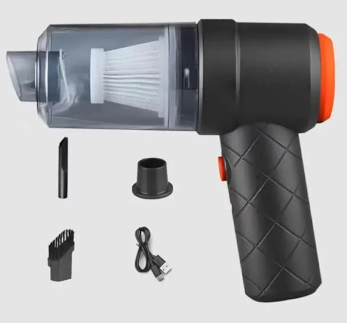 Handheld Car Vacuum Cleaner Rechargeable 2-in-1 Dust Buster Cordless Portable Mini Vacuum Cleaner for Car, Office, Home_img_4