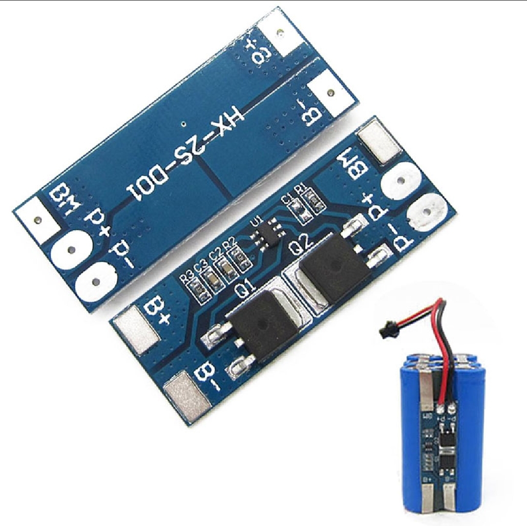 2S 8A Li-ion 8.4V 18650 BMS PCM 15A Peak Current Battery Protection Board