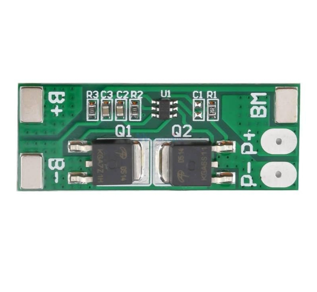 BMS 2S 6.4V 10A LiFePO₄ Battery Protection Board – Charging & Discharging PCB for 2-Cell Packs_img_1