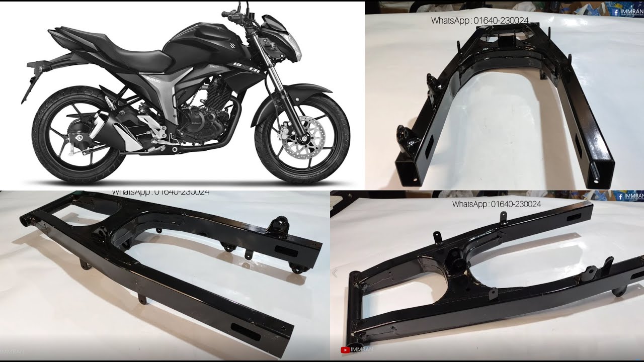 Back Chassis for Suzuki Gixxer & Gixxer SF (Old Model-Single Disk) bike._img_1