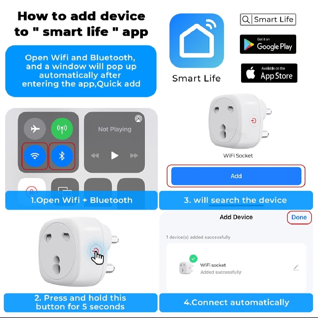 WiFi Smart Socket - 16A air conditioner 3 pin plug with power monitor-voice, timing -for Tuya, Google Home, Alexa_img_10