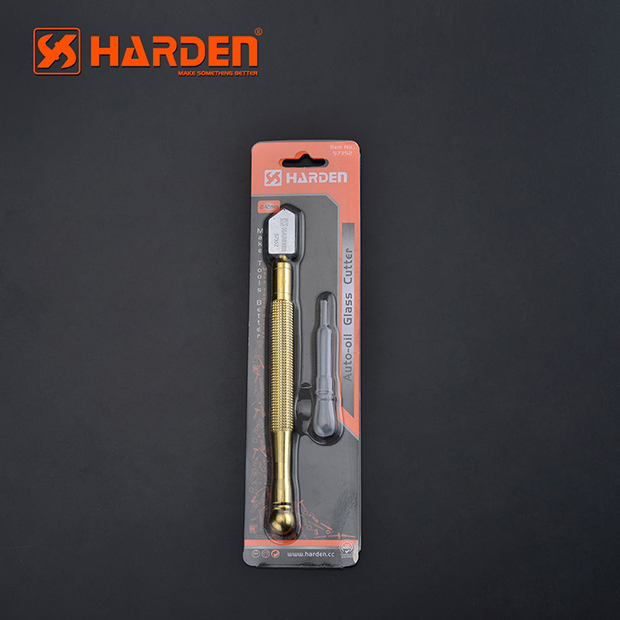 HARDEN Glass Cutter (Auto-Oil), 175mm, Manual Professional Glass Cutting Tool Auto Oil Glass Cutter YG8 Cutter Wheel; 570352_img_3