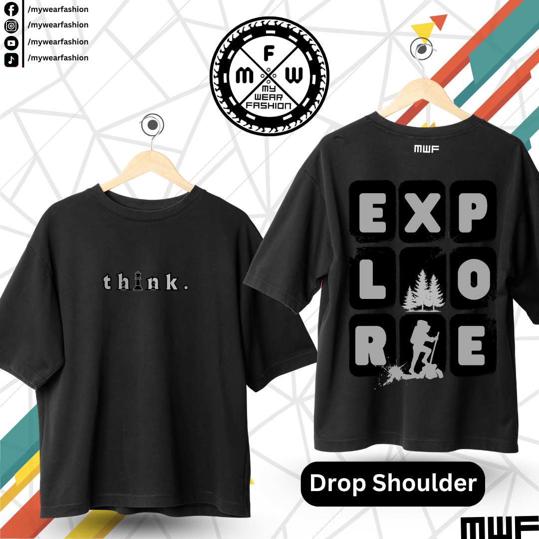 Think Explore Premium Drop Shoulder T-Shirt_img_3