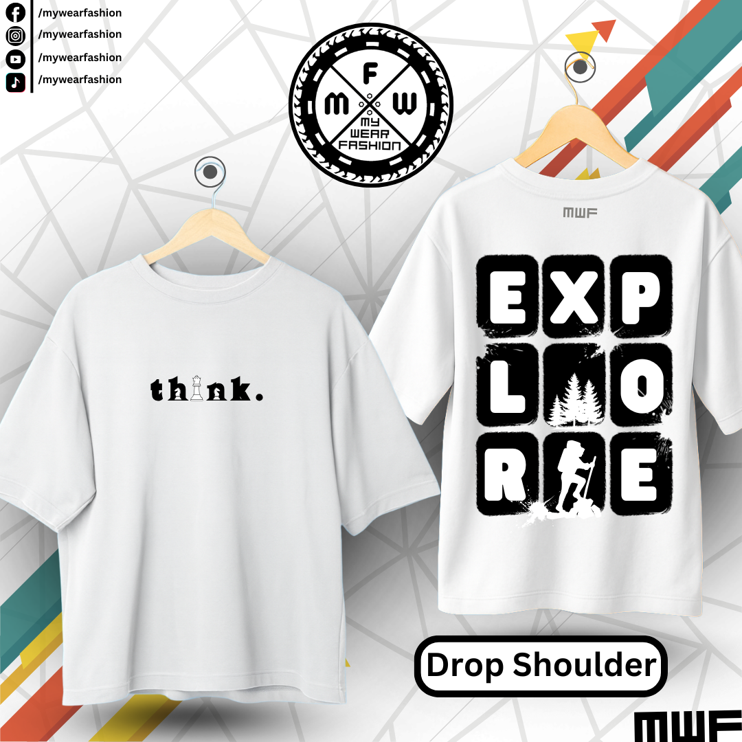 Think Explore Premium Drop Shoulder T-Shirt_img_4