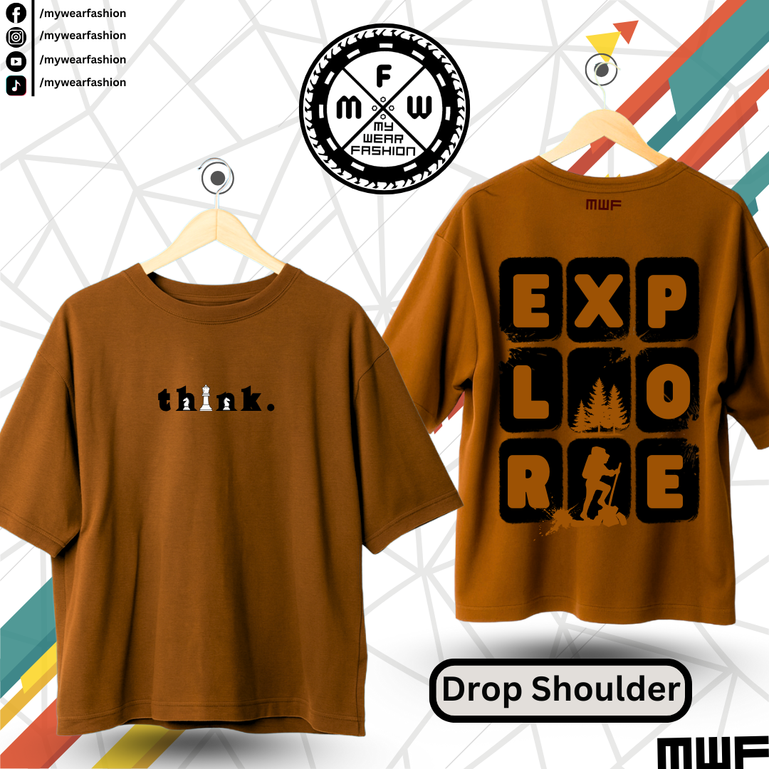 Think Explore Premium Drop Shoulder T-Shirt_img_6