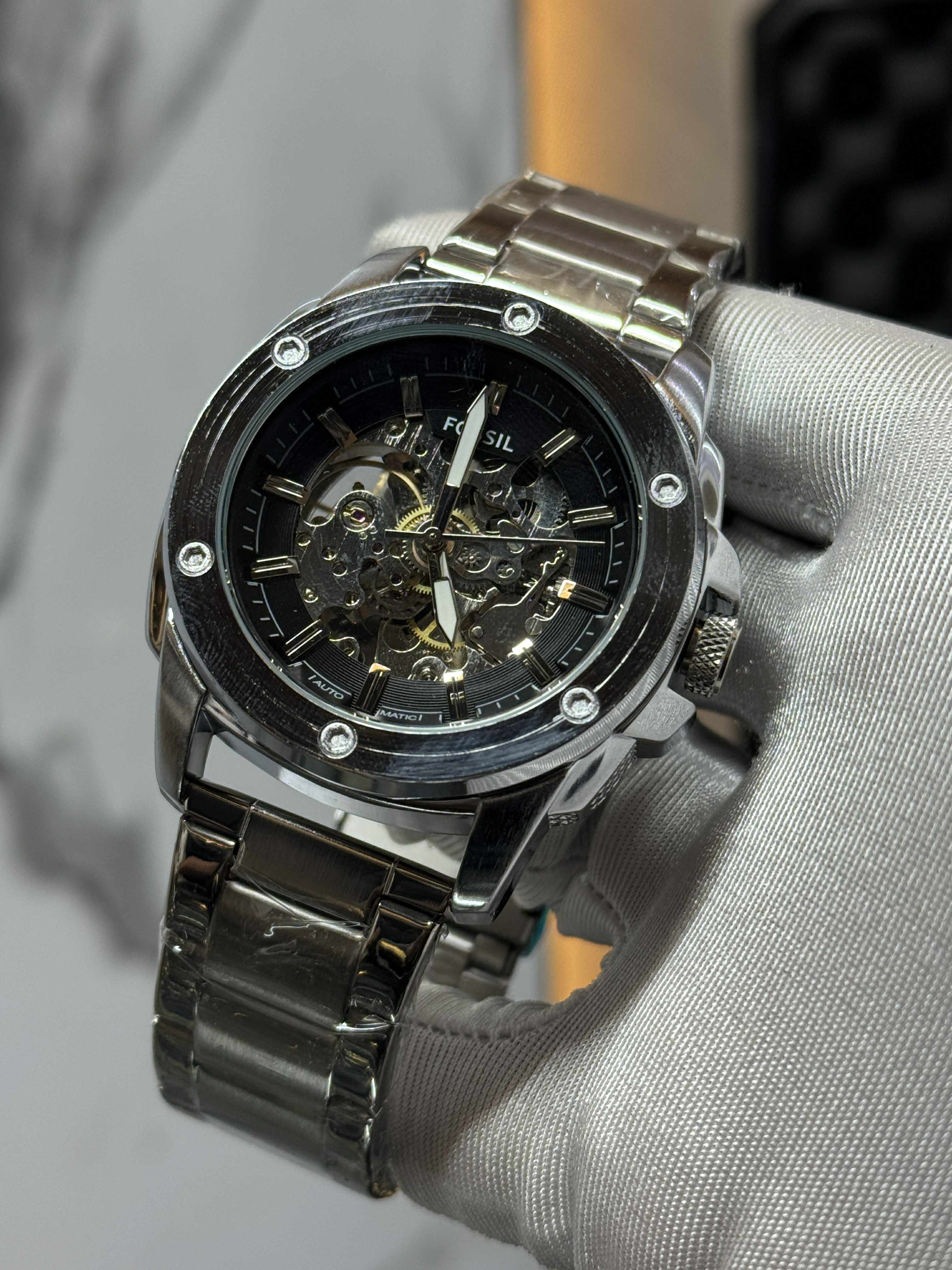 FOSSIL AUTO CHAIN BIG DIAL