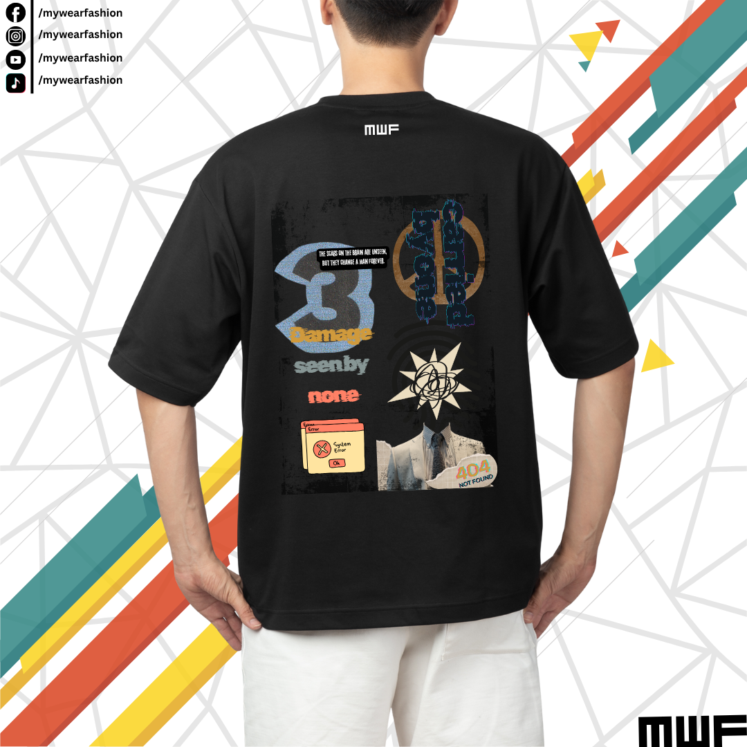 Peace Damage Premium Drop Shoulder T-Shirt_img_1