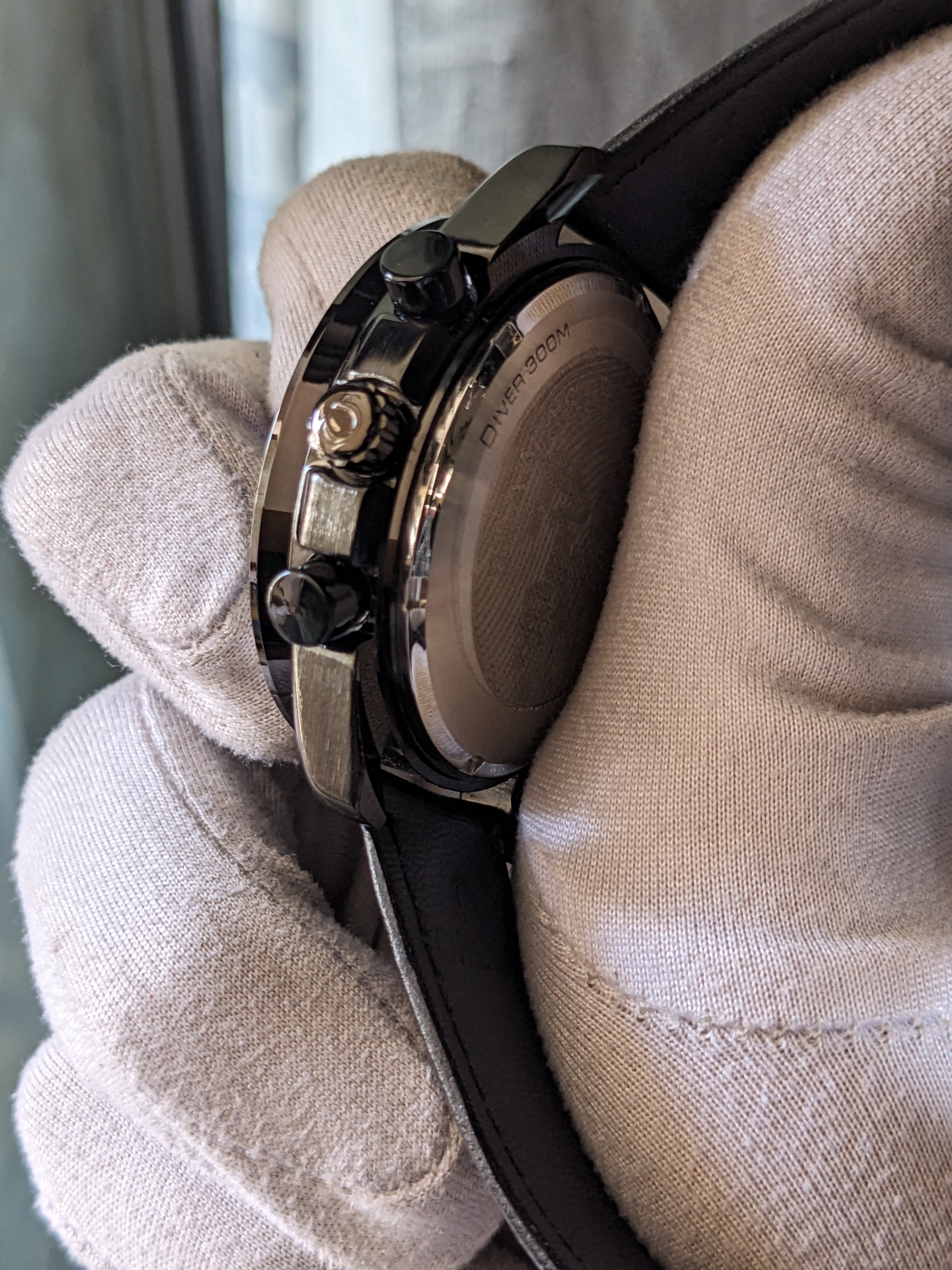 Omega Chronograph Watch Black_img_3