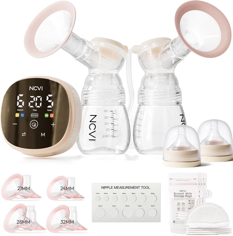 Ncvi Rechargable electric double breastpump.  Model- 8116