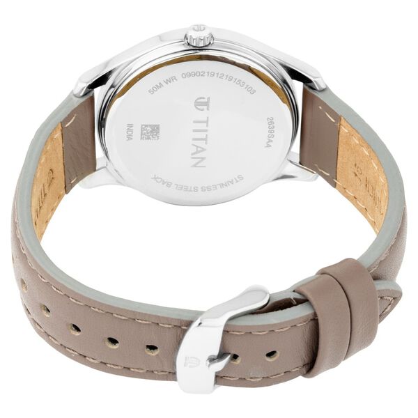 TITAN Women’s Leather Strap Analog Watch - 2639SL05_img_4