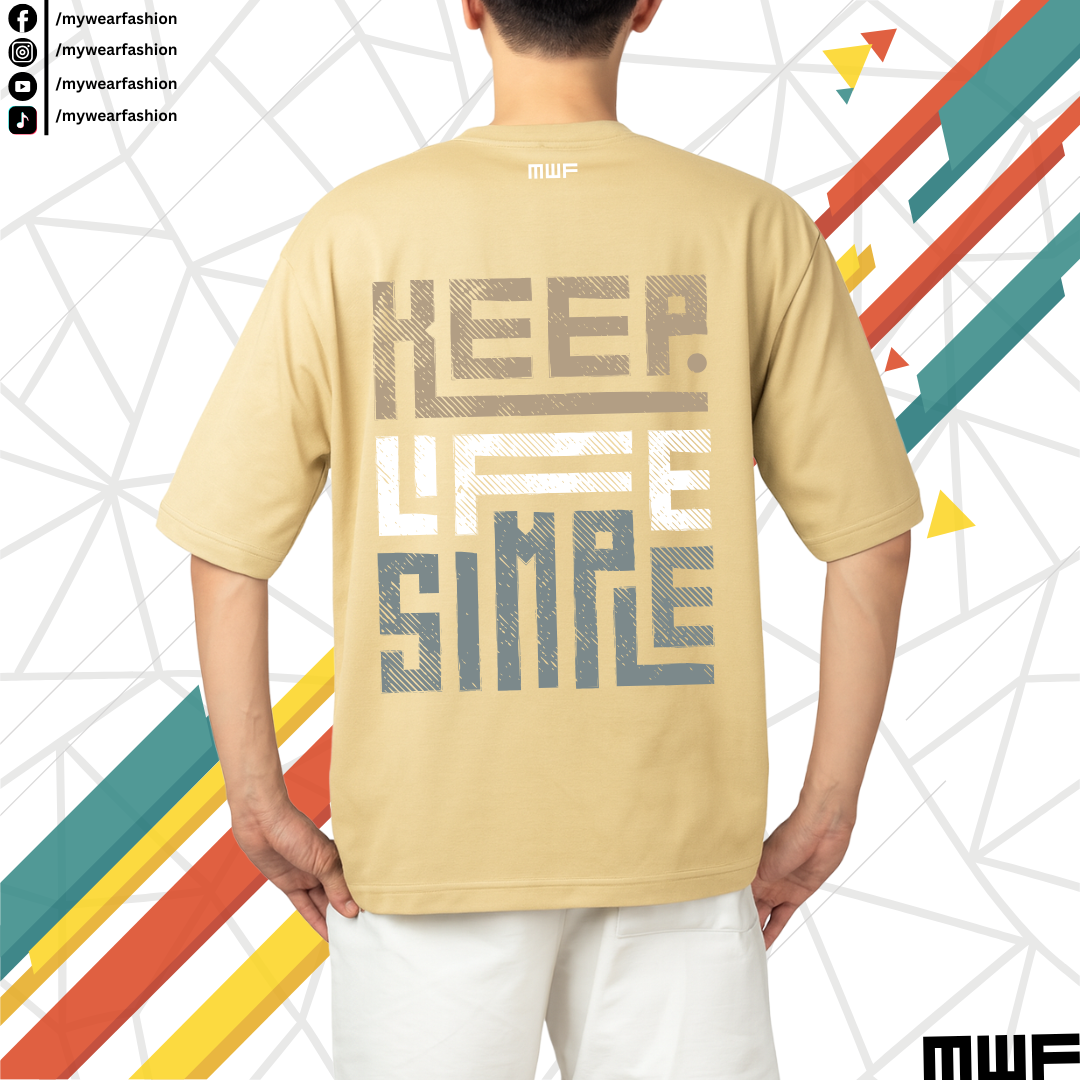 Keep Life Simple Premium Drop Shoulder T-Shirt_img_1