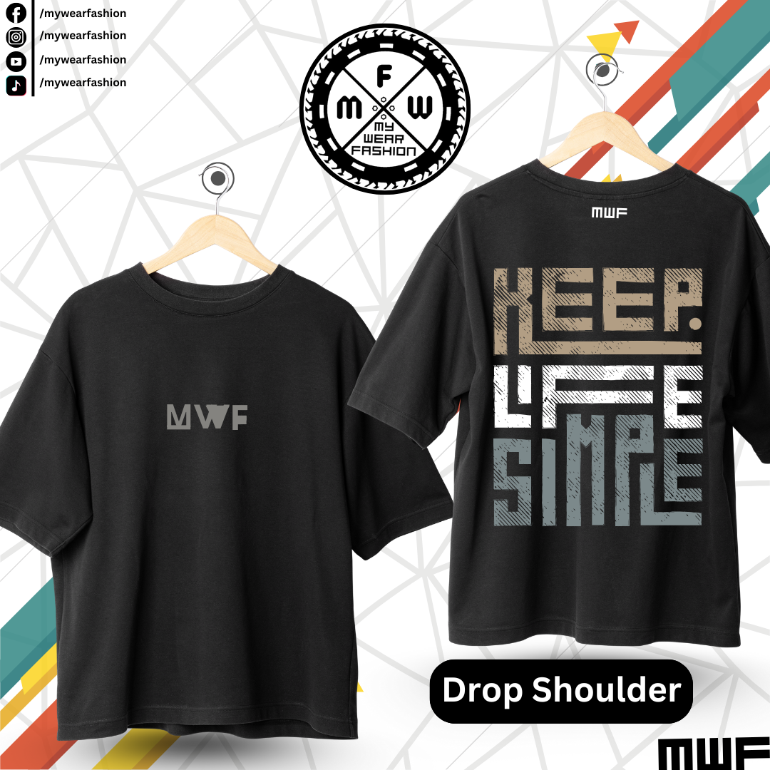 Keep Life Simple Premium Drop Shoulder T-Shirt_img_2