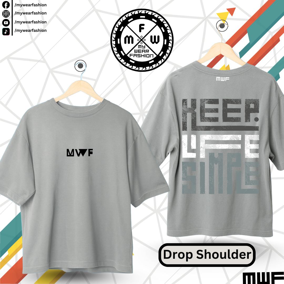 Keep Life Simple Premium Drop Shoulder T-Shirt_img_3