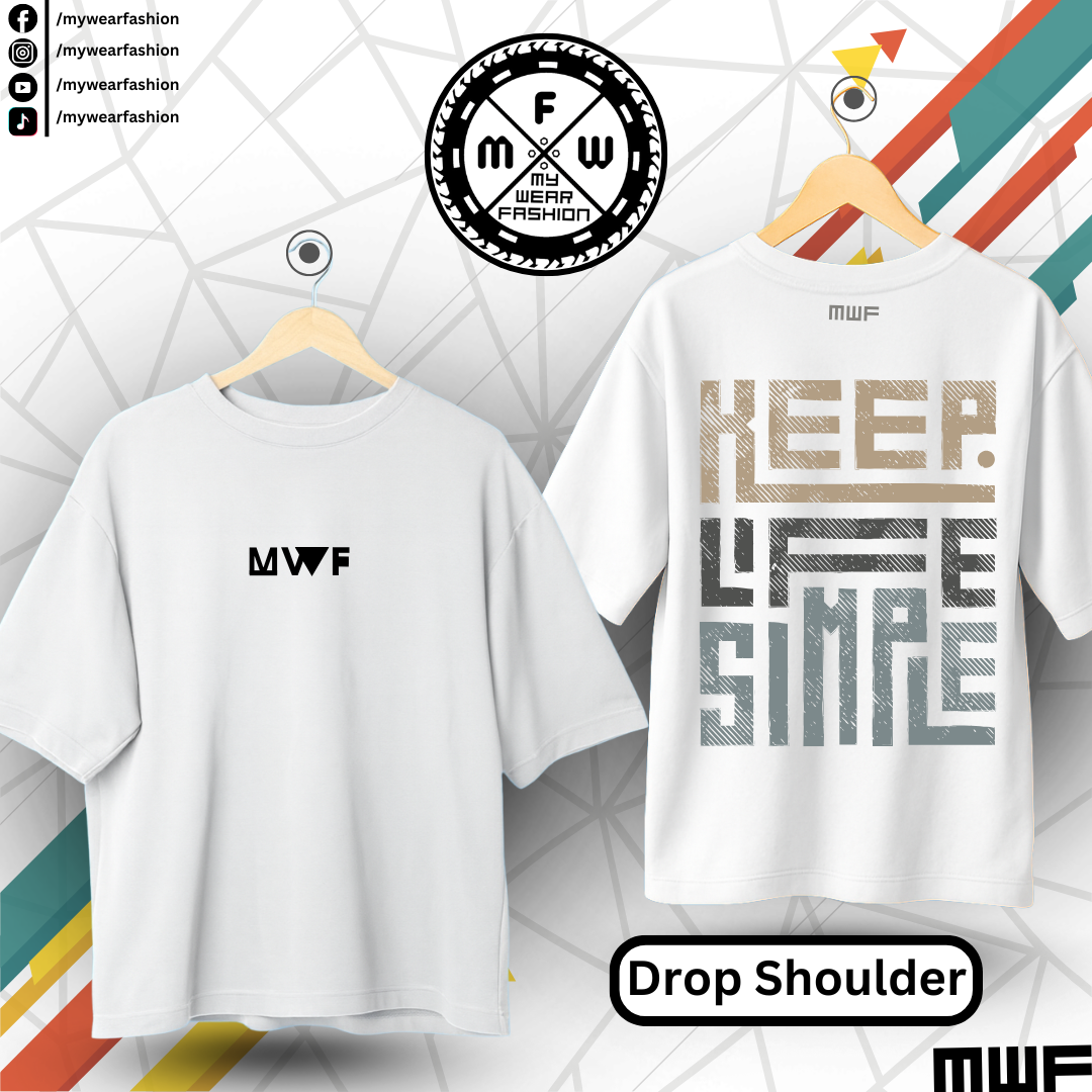 Keep Life Simple Premium Drop Shoulder T-Shirt_img_4