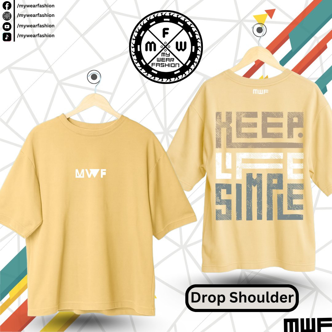 Keep Life Simple Premium Drop Shoulder T-Shirt_img_5