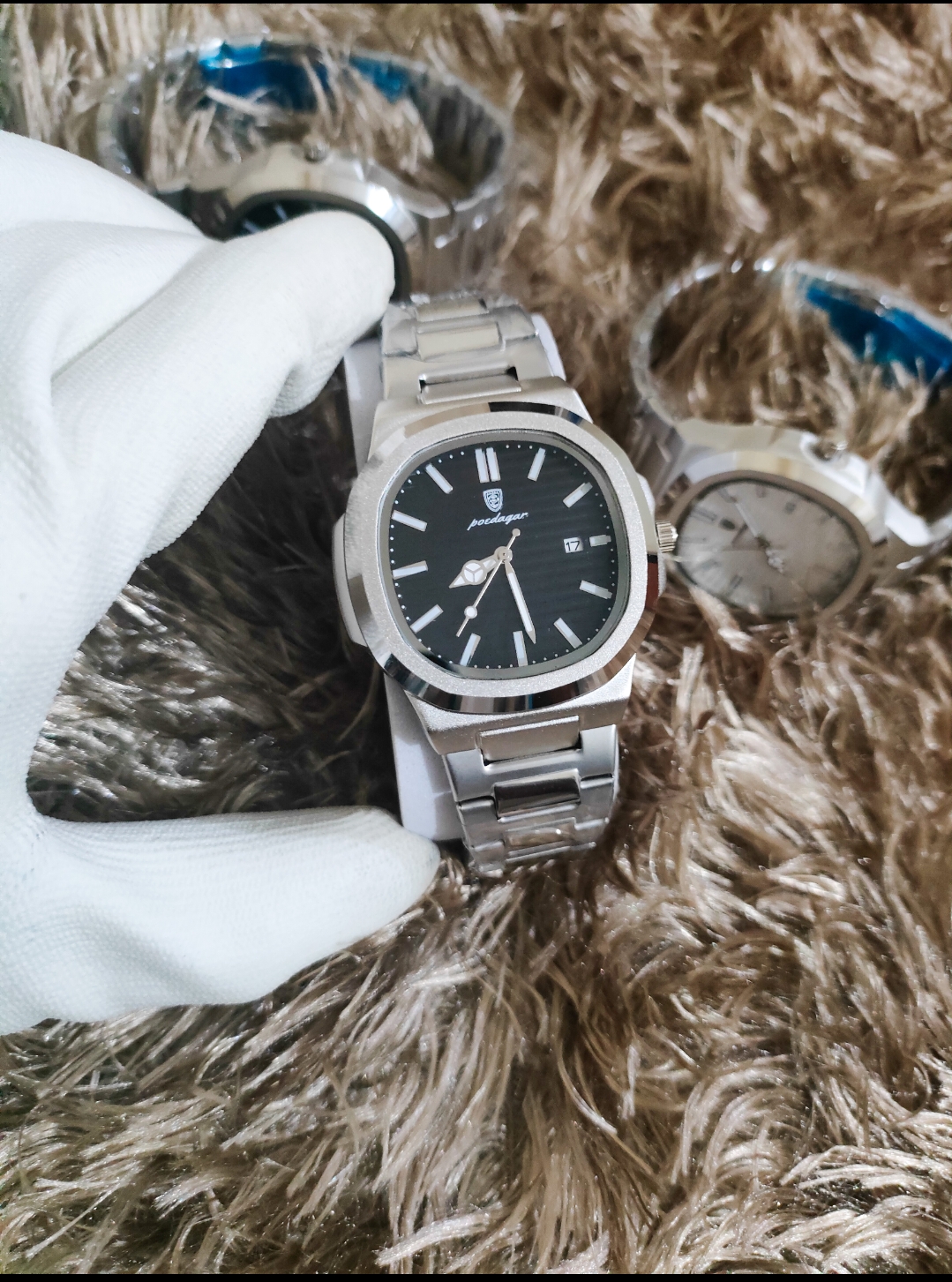 Poedagar 613 Black Dial