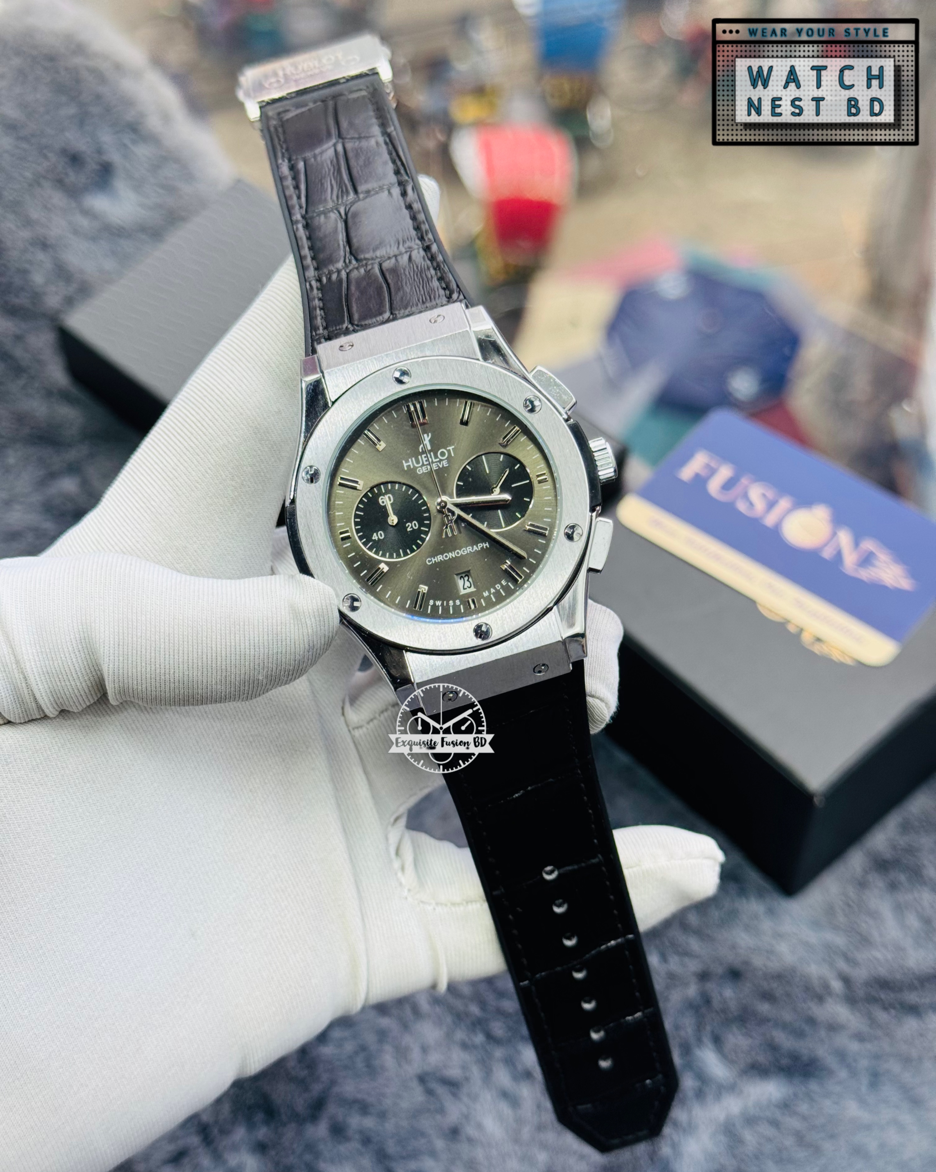 Hublot Geneva Big Bang Chronograph Watch (AA Grade)