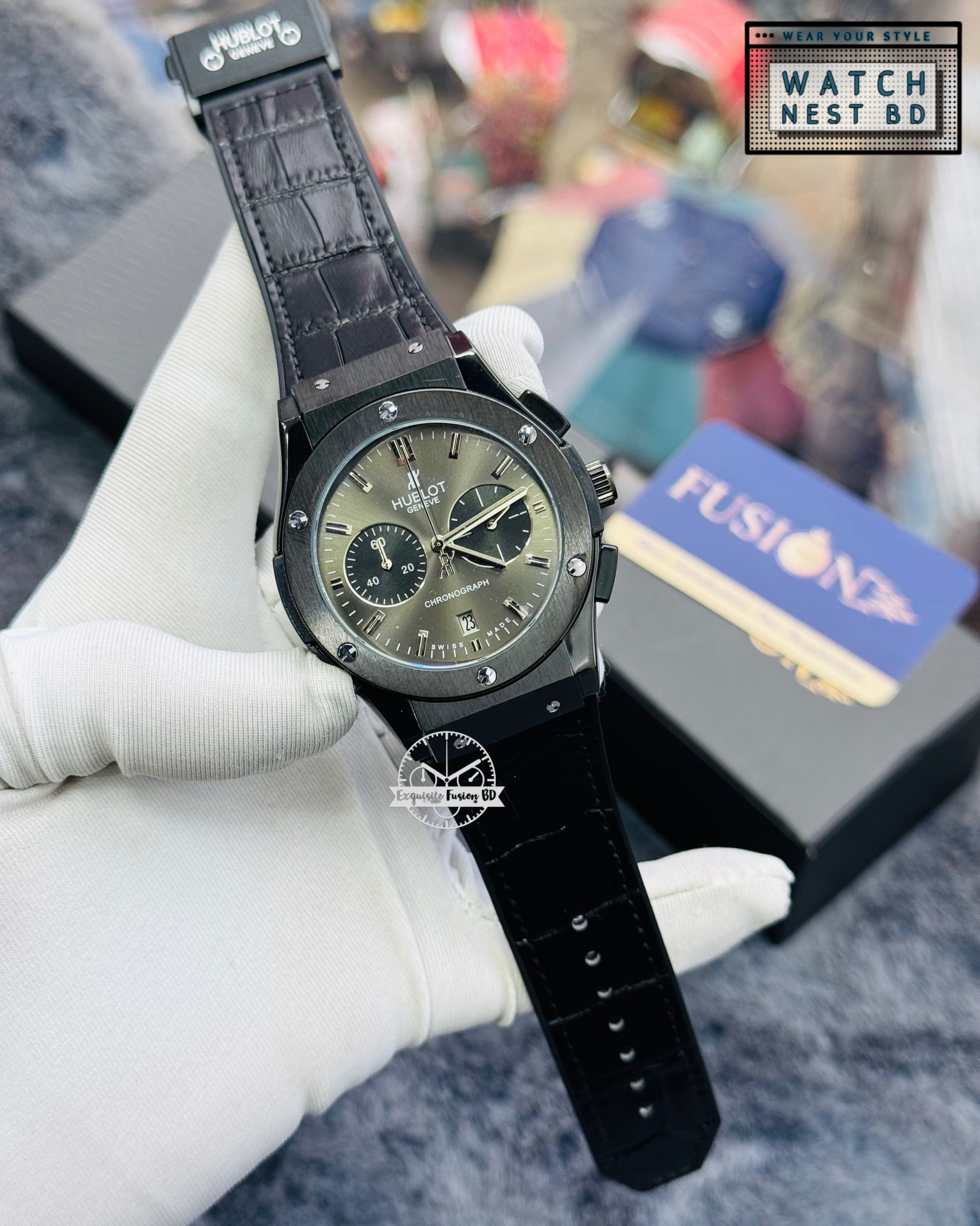 Hublot Geneva Big Bang Chronograph Watch (AA Grade)