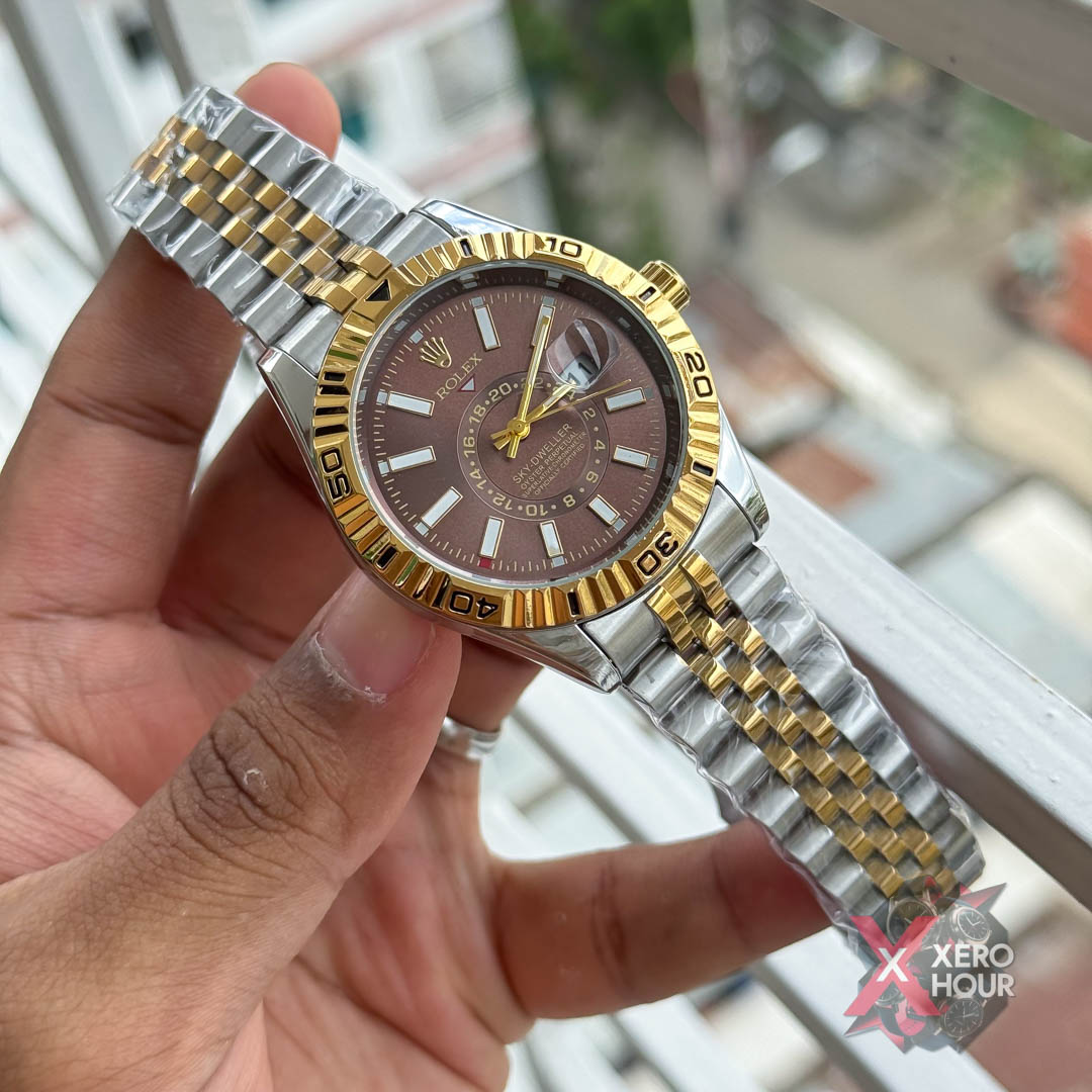 Rolex Sky Dweller AA Grade | Dual Tone | Bronze watchphase