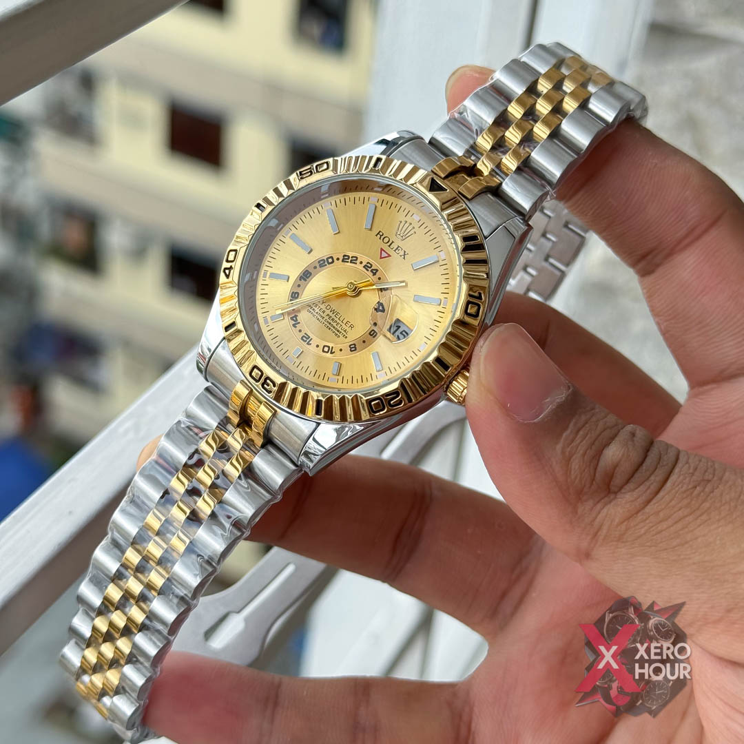 Rolex Sky Deweller AA Grade | Dual Tone | Gold watch phase_img_3