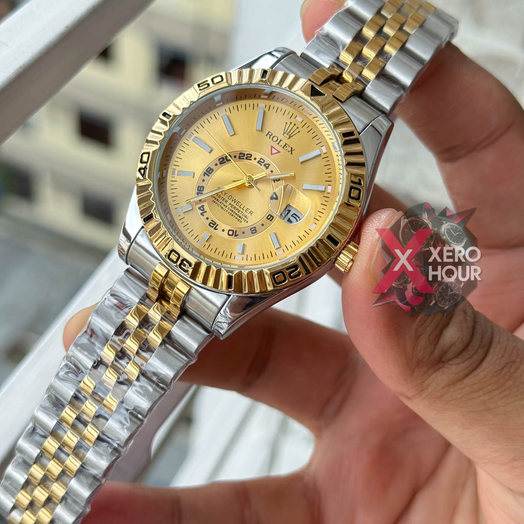 Rolex Sky Deweller AA Grade | Dual Tone | Gold watch phase_img_1
