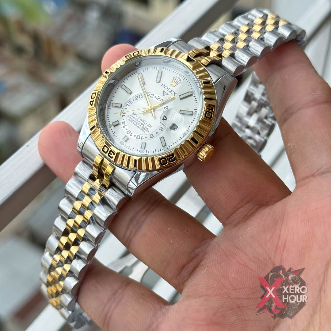Rolex Sky Deweller AA Grade | Dual Tone | White Watch phase_img_2