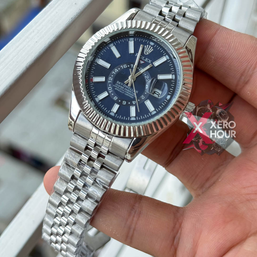 Rolex Sky Dweller AA Grade | Single Tone | Blue Dial_img_2