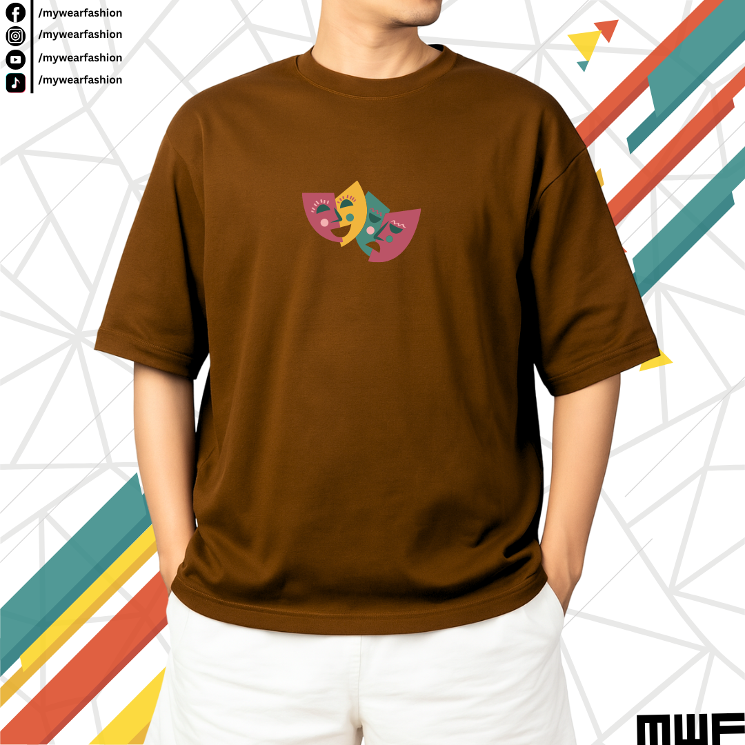 Mask Of Life Premium Drop Shoulder T-Shirt_img_1